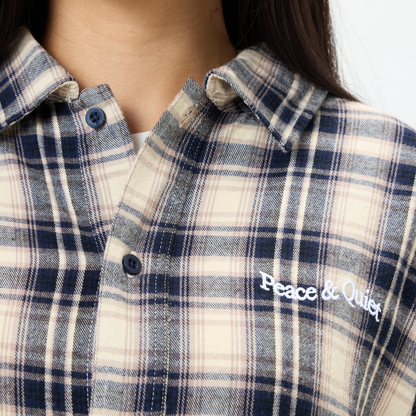 Wordmark Button Up (Navy)