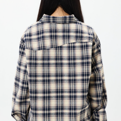 Wordmark Button Up (Navy)