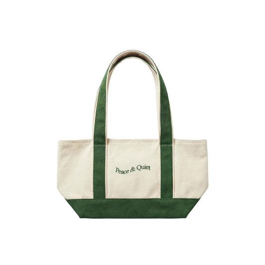 Mini Wordmark Small Boat Tote (Forest)