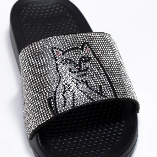 Lord Nermal Slides "Rhinestone Black" (7MX)