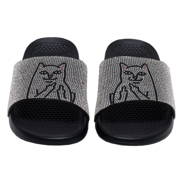 Lord Nermal Slides "Rhinestone Black" (7MX)