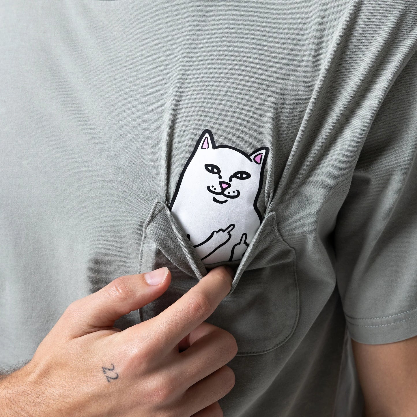 Lord Nermal Pocket Tee (Sage Vintage Wash)