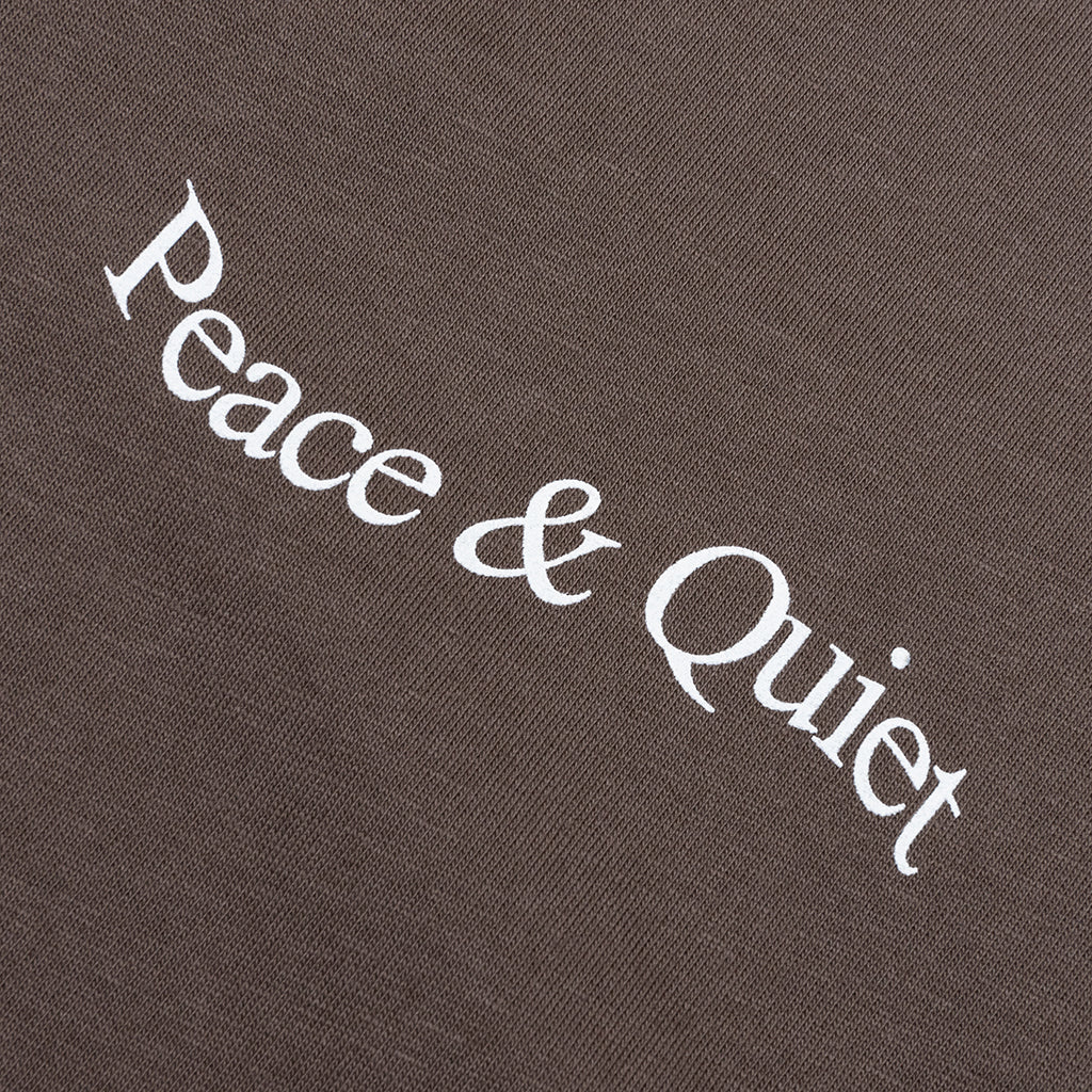 Wordmark Reverse Stitched Tee (Brown)