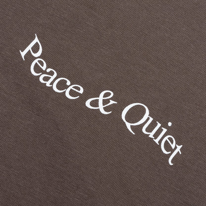 Wordmark Reverse Stitched Tee (Brown)