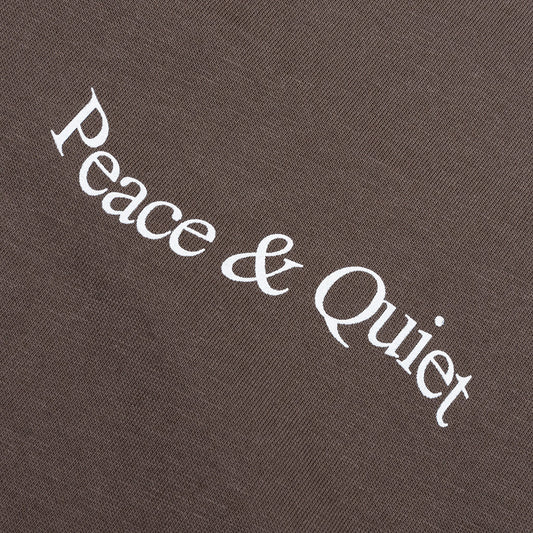 Wordmark Reverse Stitched Tee (Brown)