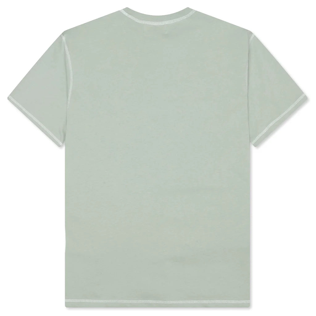 Wordmark Reverse Stitched Tee (Sage)