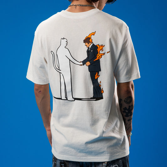 Burn Tee (Bone)