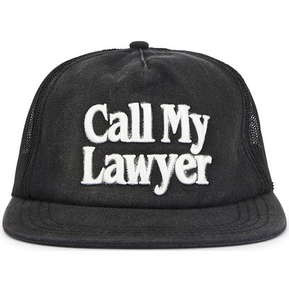 Call My Lawyer Tee 3D 5 Panel Hat (Pirate Black)