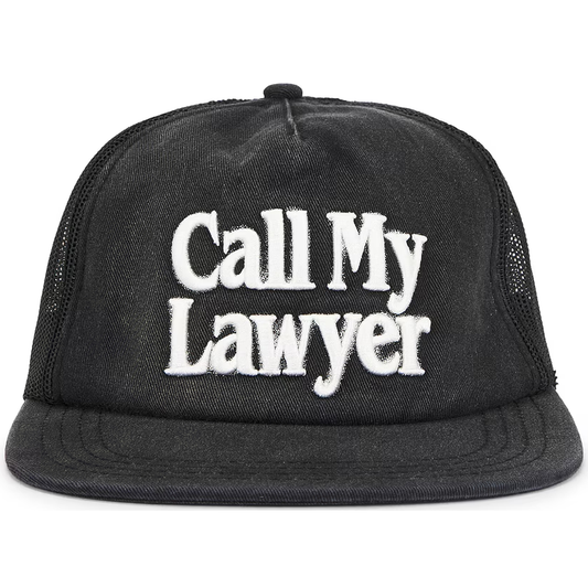 Call My Lawyer Tee 3D 5 Panel Hat (Pirate Black)