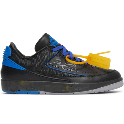 Off-White x Jordan 2 Retro Low SP "Black Varsity Royal"