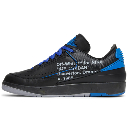 Off-White x Jordan 2 Retro Low SP "Black Varsity Royal"