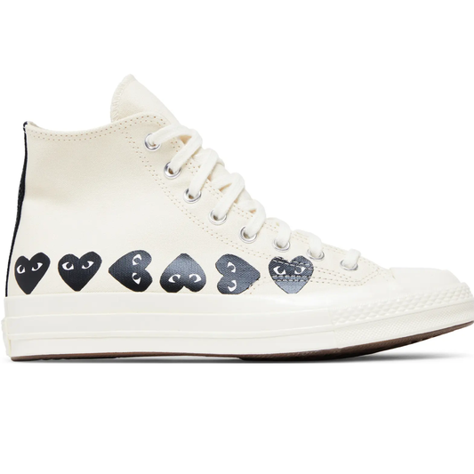 Converse Chuck Taylor x CDG PLAY Hi "Multiheart Milk"