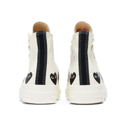 Converse Chuck Taylor x CDG PLAY Hi "Multiheart Milk"