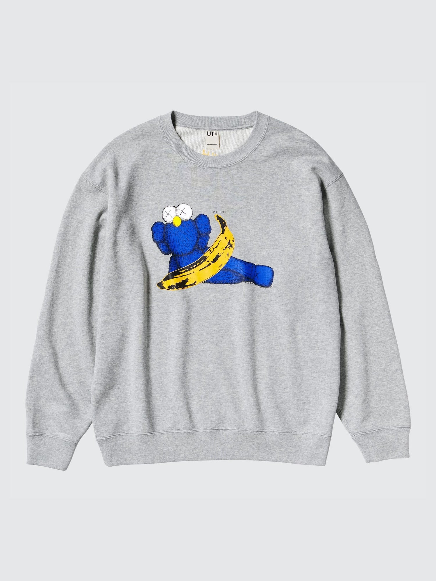 KAWS Warhol UT Graphic Sweatshirt Grey Shoe Treats