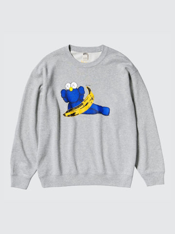 KAWS + Warhol UT Graphic Sweatshirt (Grey)