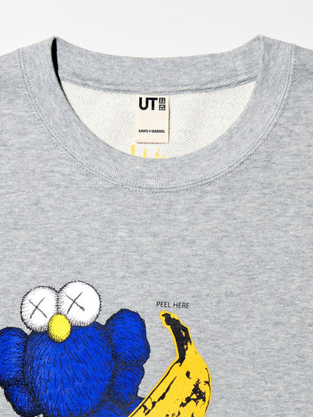 KAWS + Warhol UT Graphic Sweatshirt (Grey)