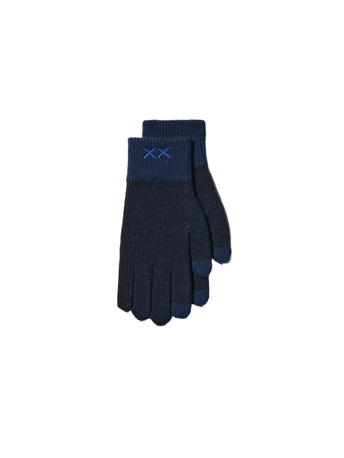 KAWS Winter Heattech Knitted Gloves (Navy)