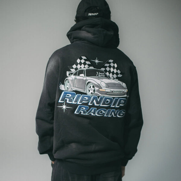 Ripnrace Hoodie (Black Fade Wash)