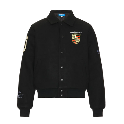 Ultimate Rally Bear Varsity Jacket (Black)