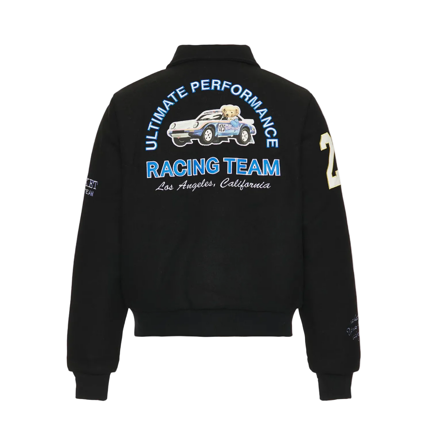 Ultimate Rally Bear Varsity Jacket (Black)