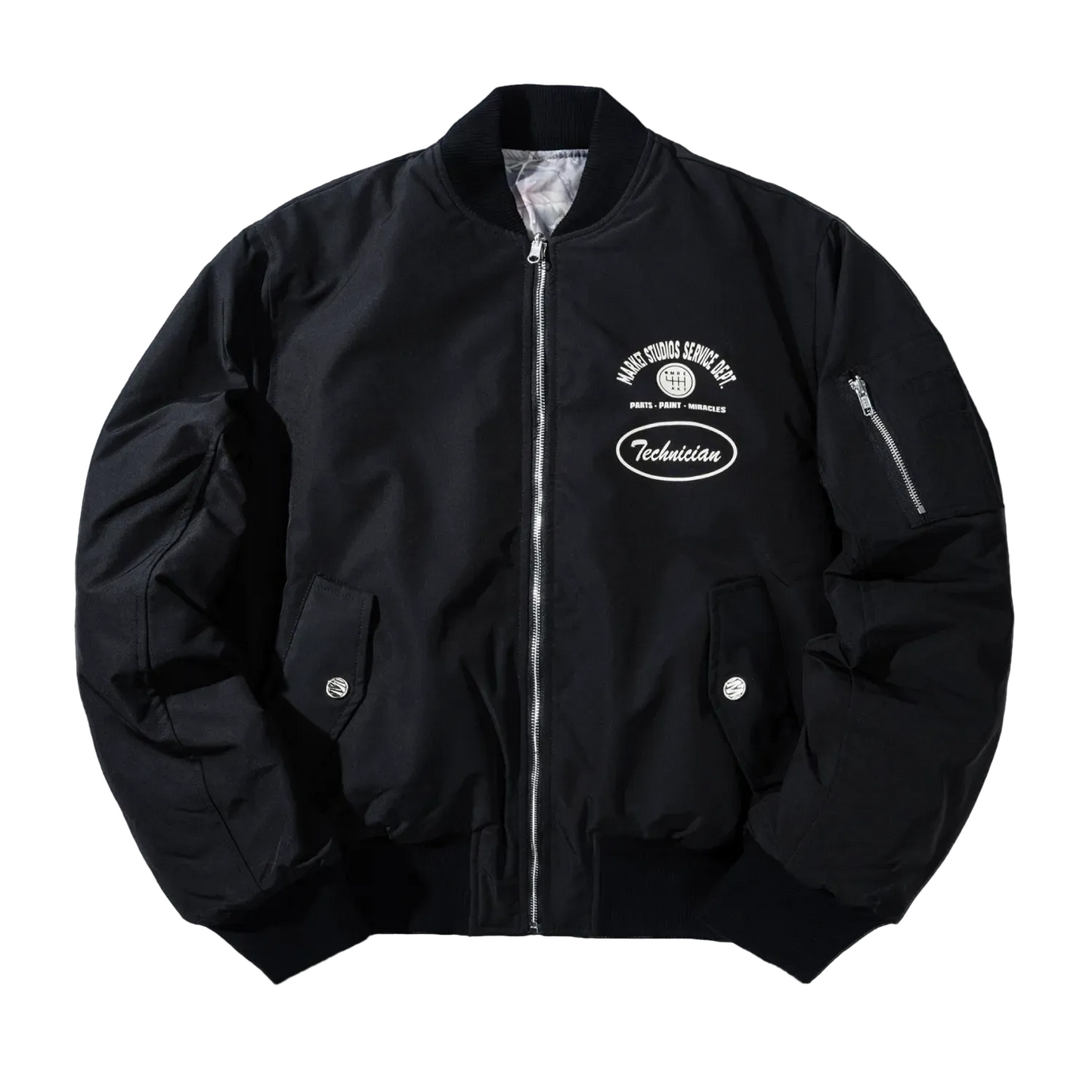 Handyman Reversible Bomber Jacket (Pirate Black/Wood Camo)