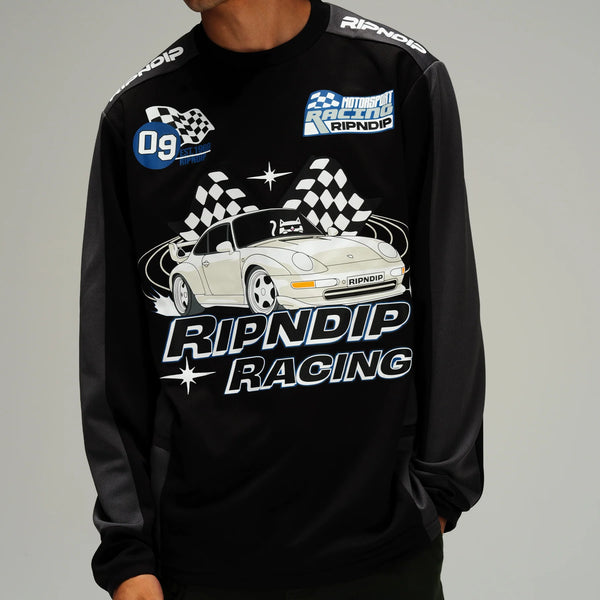 Ripnrace Long Sleeve Jersey (Black/Charcoal)