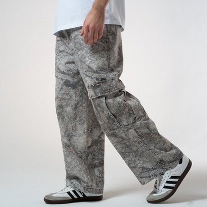 Nerm Tree Camo Extra Wide Cargo Pants