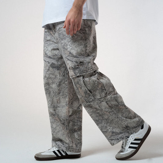 Nerm Tree Camo Extra Wide Cargo Pants