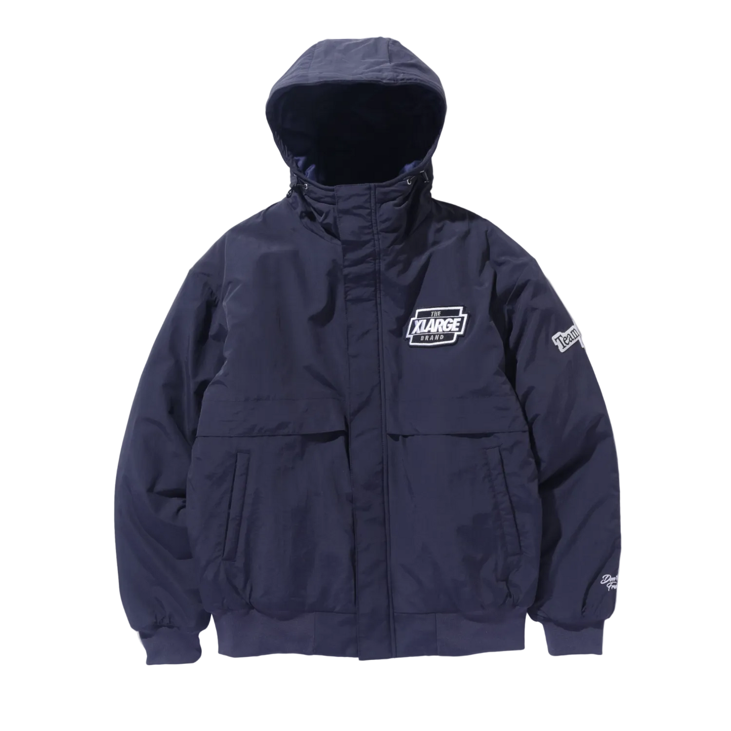 Nylon Puffer Jacket (Navy)