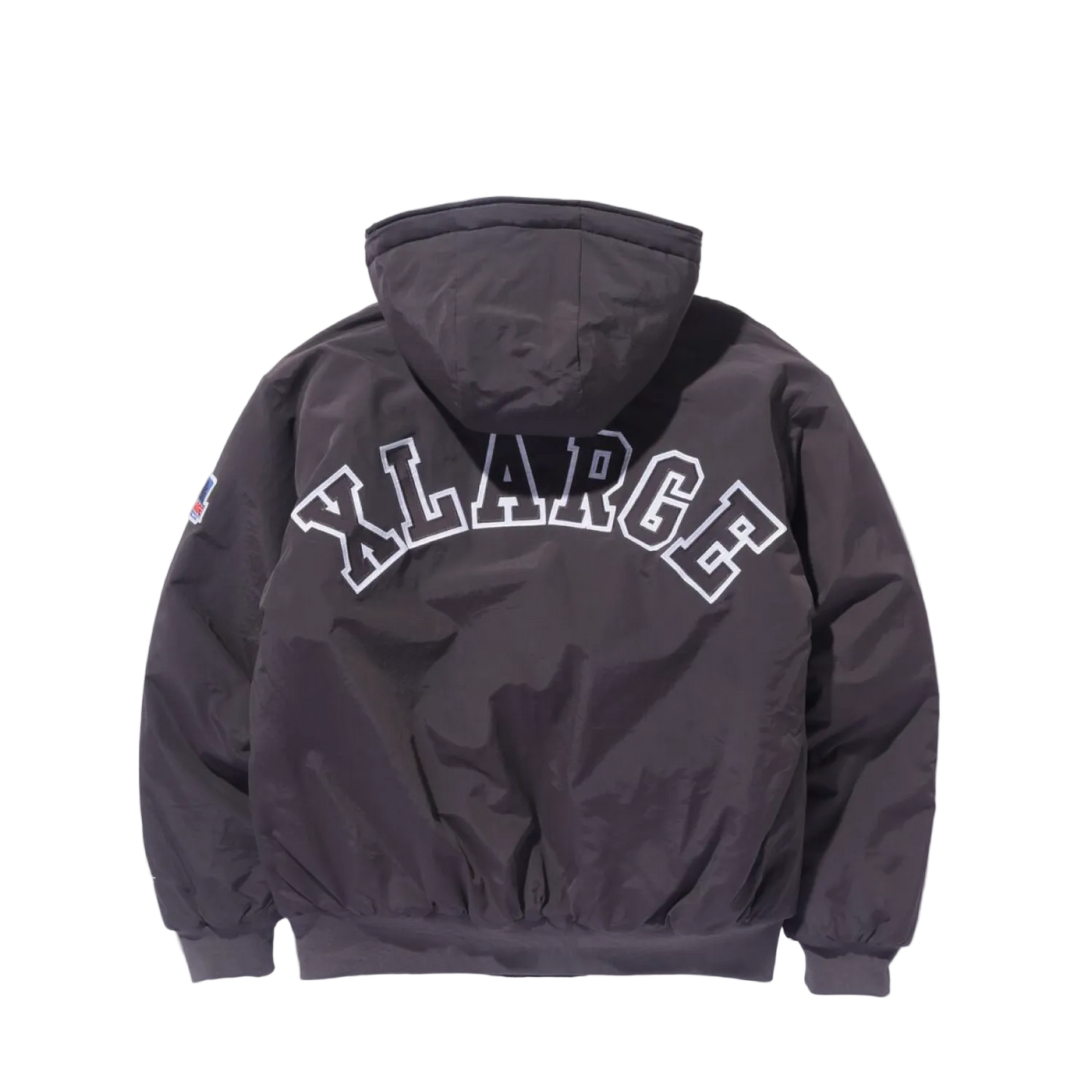 Nylon Puffer Jacket (Brown)