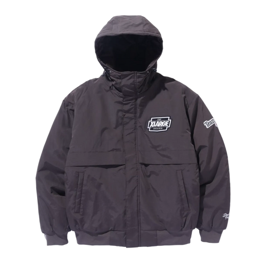 Nylon Puffer Jacket (Brown)