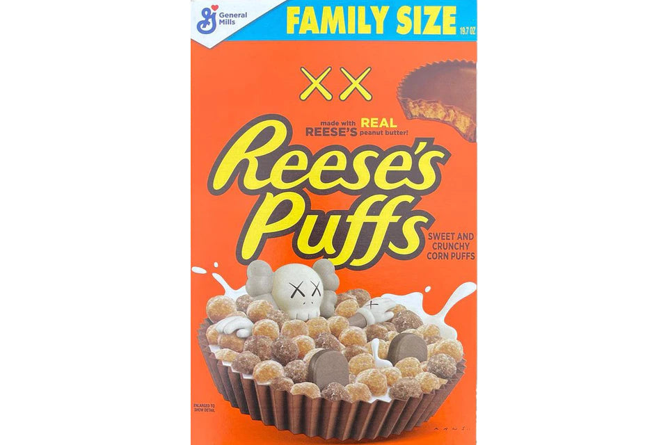 KAWS x Reese's Puffs Cereal Family Size