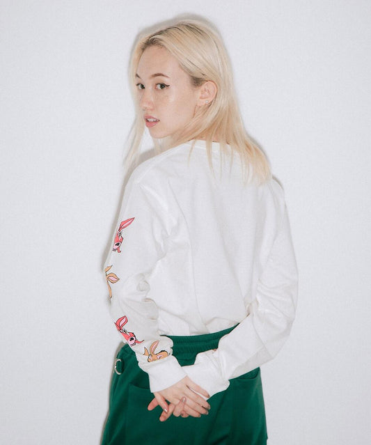 X-GIRL × KOZIK BUNNY Tee (White)
